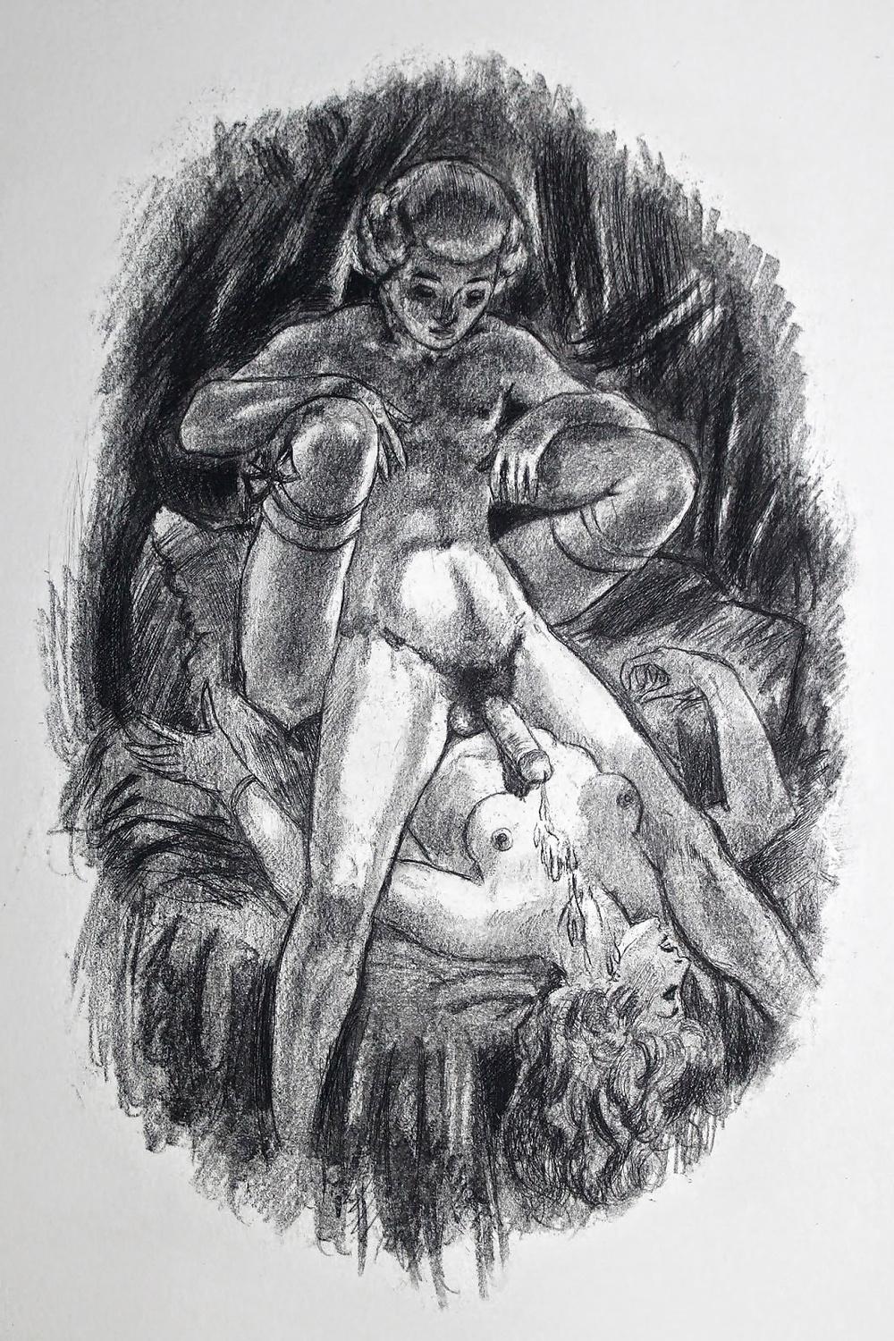 25P Vintage Erotic Drawings 10