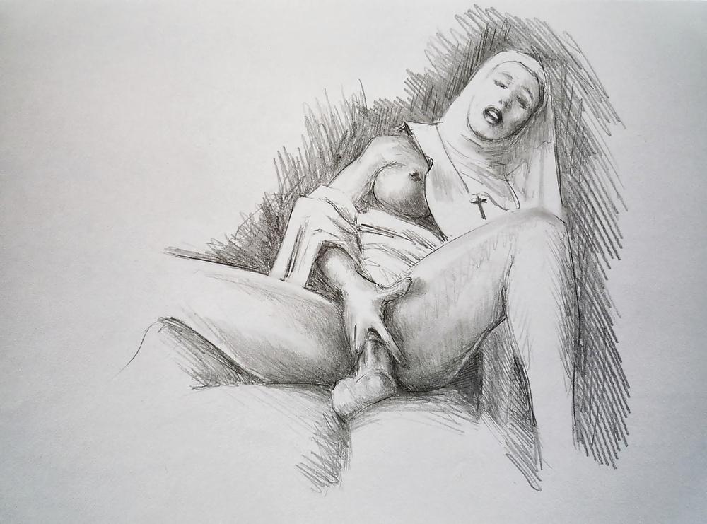 25P Vintage Erotic Drawings 10