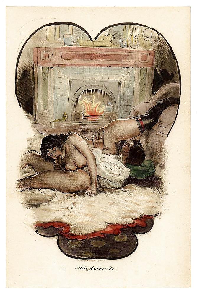 25P Vintage Erotic Drawings 10