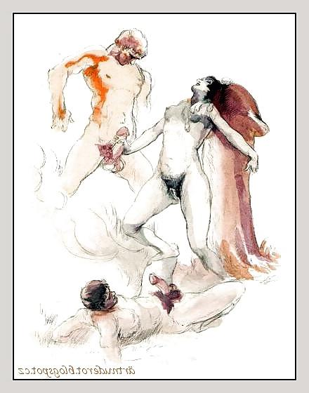 25P Vintage Erotic Drawings 10