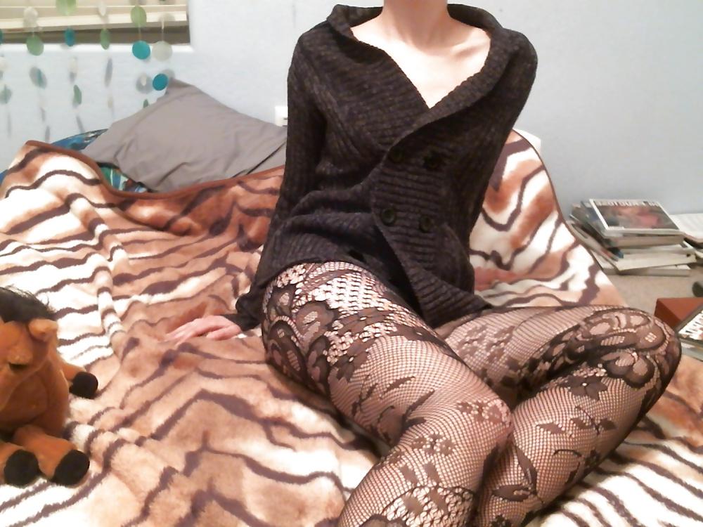 25P Sexy Kittens - black tights and stockings