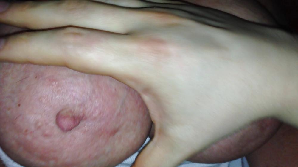 9P Me playing with my Wifes Big Tits Boobs and Nipples #1
