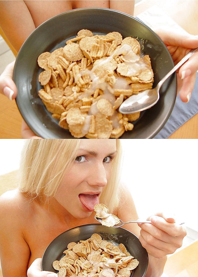25P Cum on Food