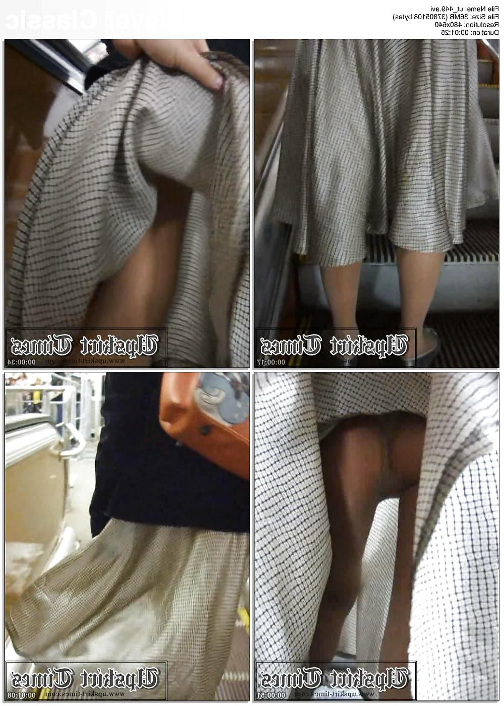 6P Pantyhose upskirt-street views 1.