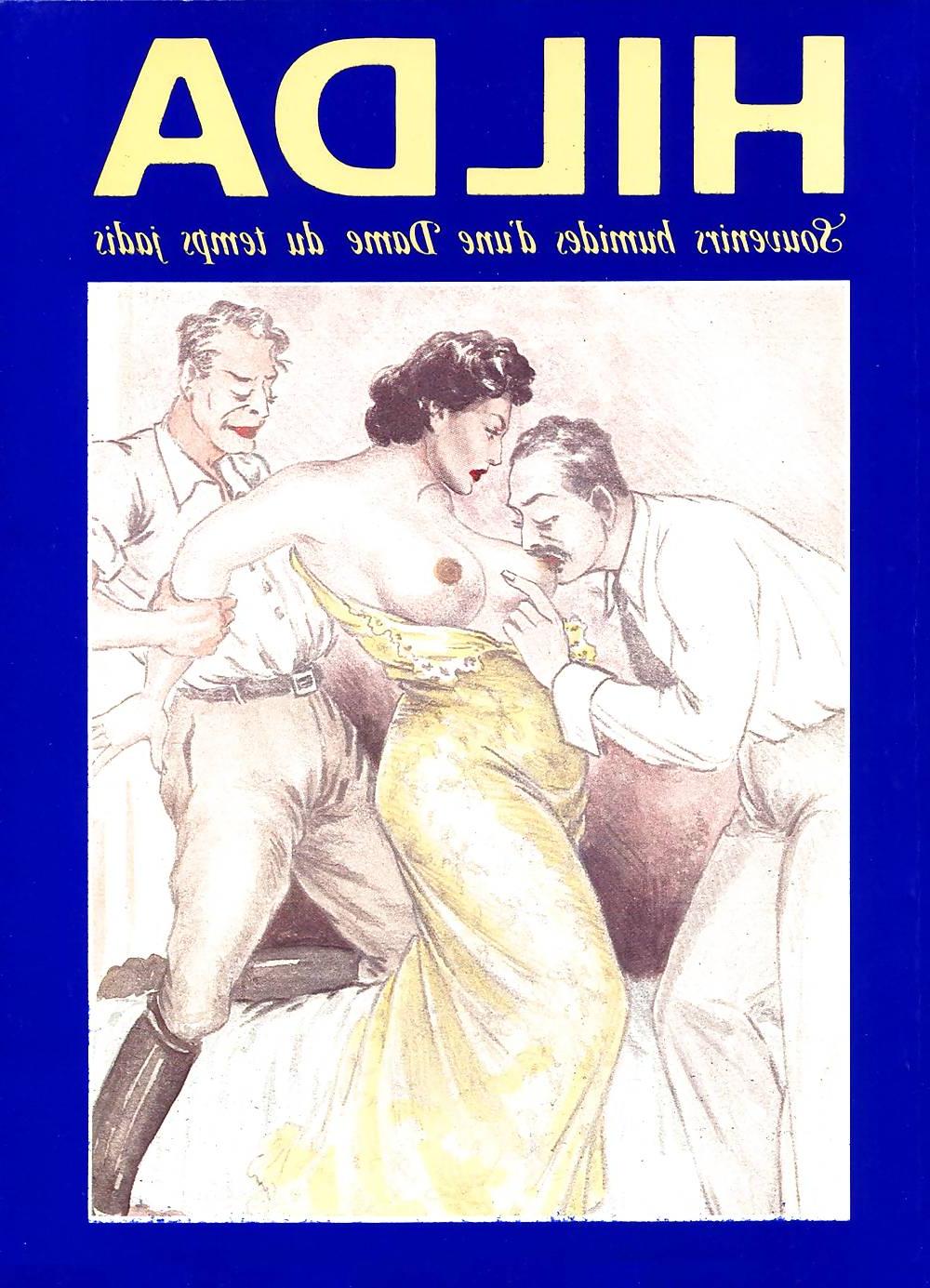 25P Erotic Vintage drawings