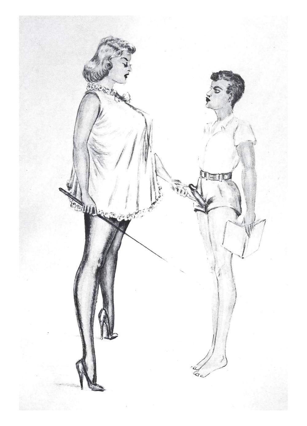 25P Erotic Vintage drawings