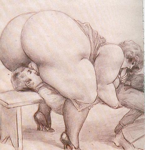 25P Erotic Vintage drawings