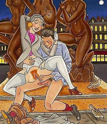25P Erotic Vintage drawings