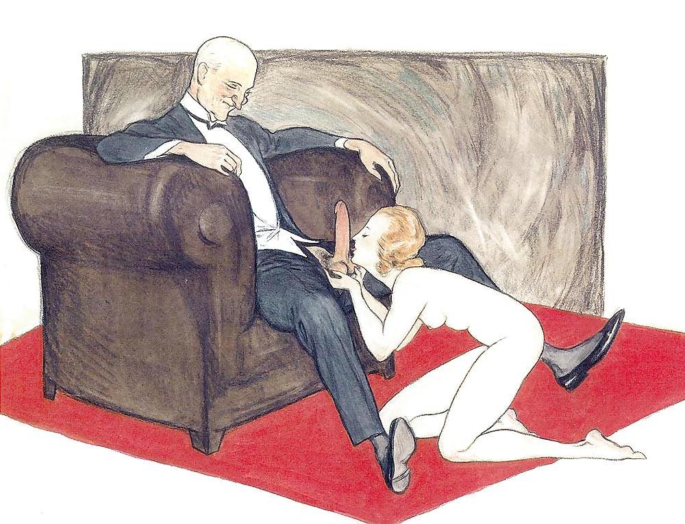 25P Erotic Vintage drawings