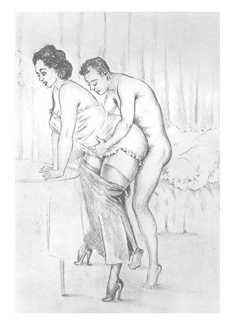 25P Erotic Vintage drawings