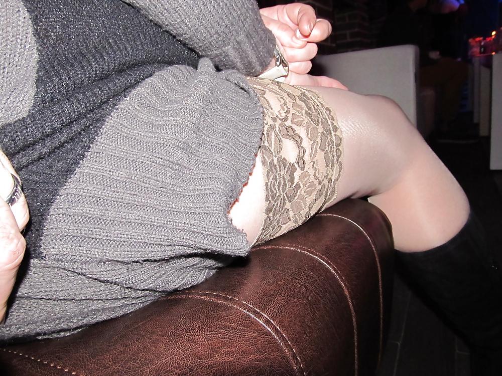 13P Sexy stockings tops