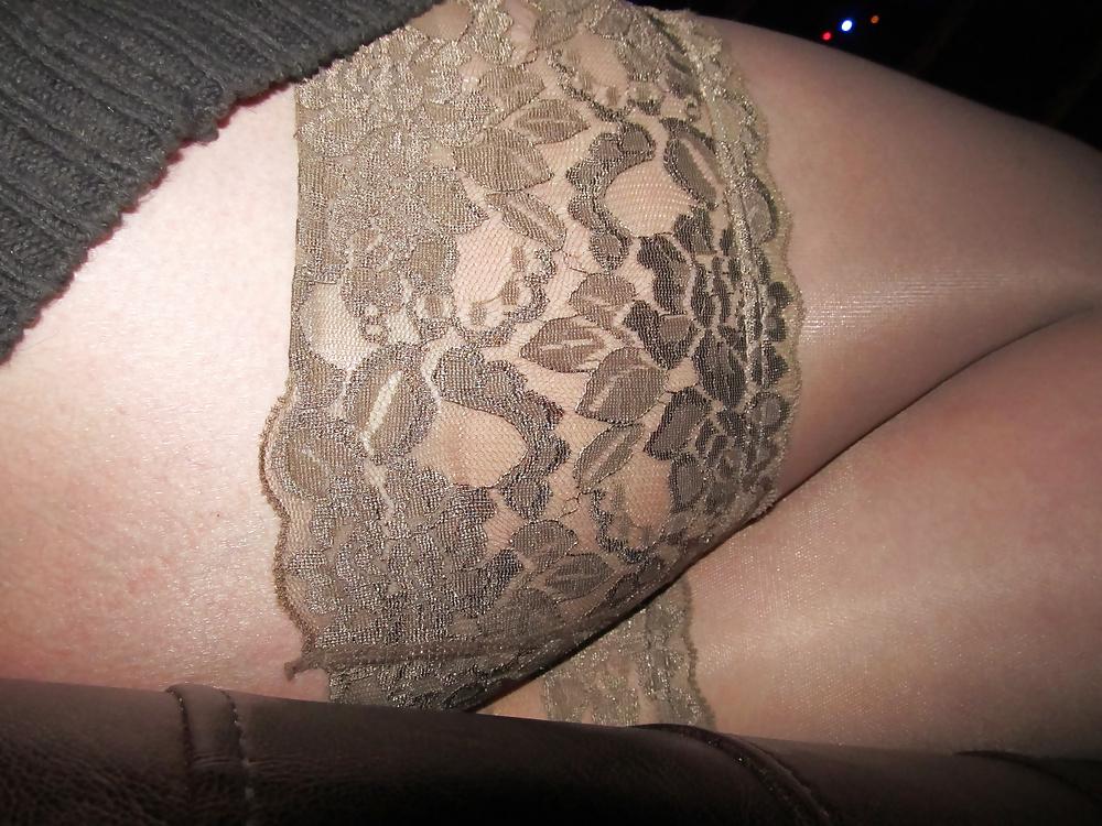 13P Sexy stockings tops