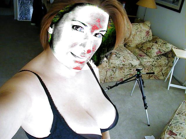 19P Ex boss shows off her beautiful nips and tits