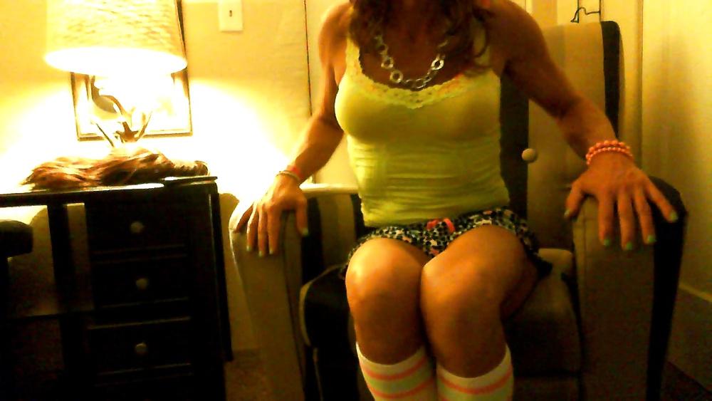 20P Crossdresser playing around the house