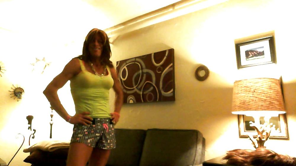 20P Crossdresser playing around the house