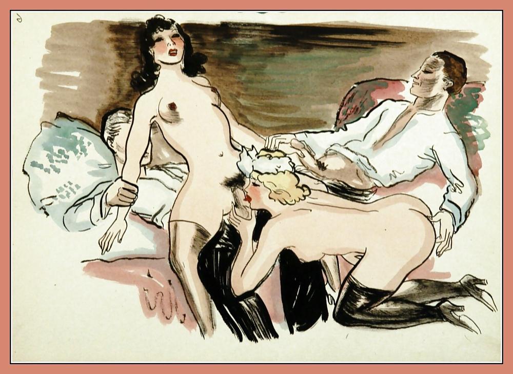 25P Vintage Erotic Drawings 24