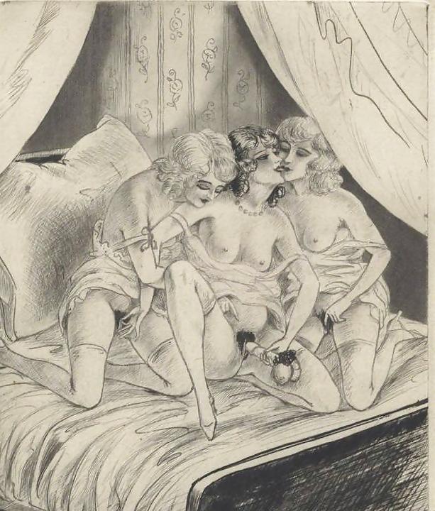 25P Vintage Erotic Drawings 24