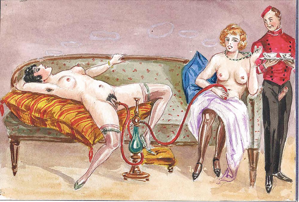 25P Vintage Erotic Drawings 24