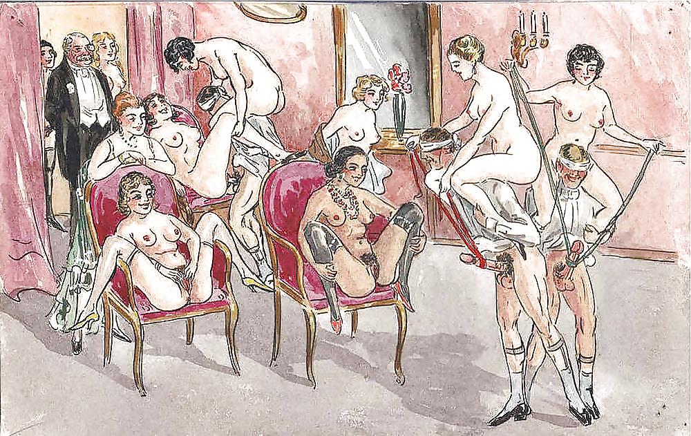 25P Vintage Erotic Drawings 24