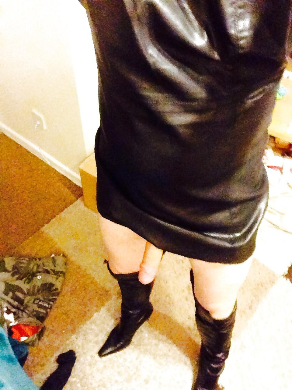9P Leather dress and boots