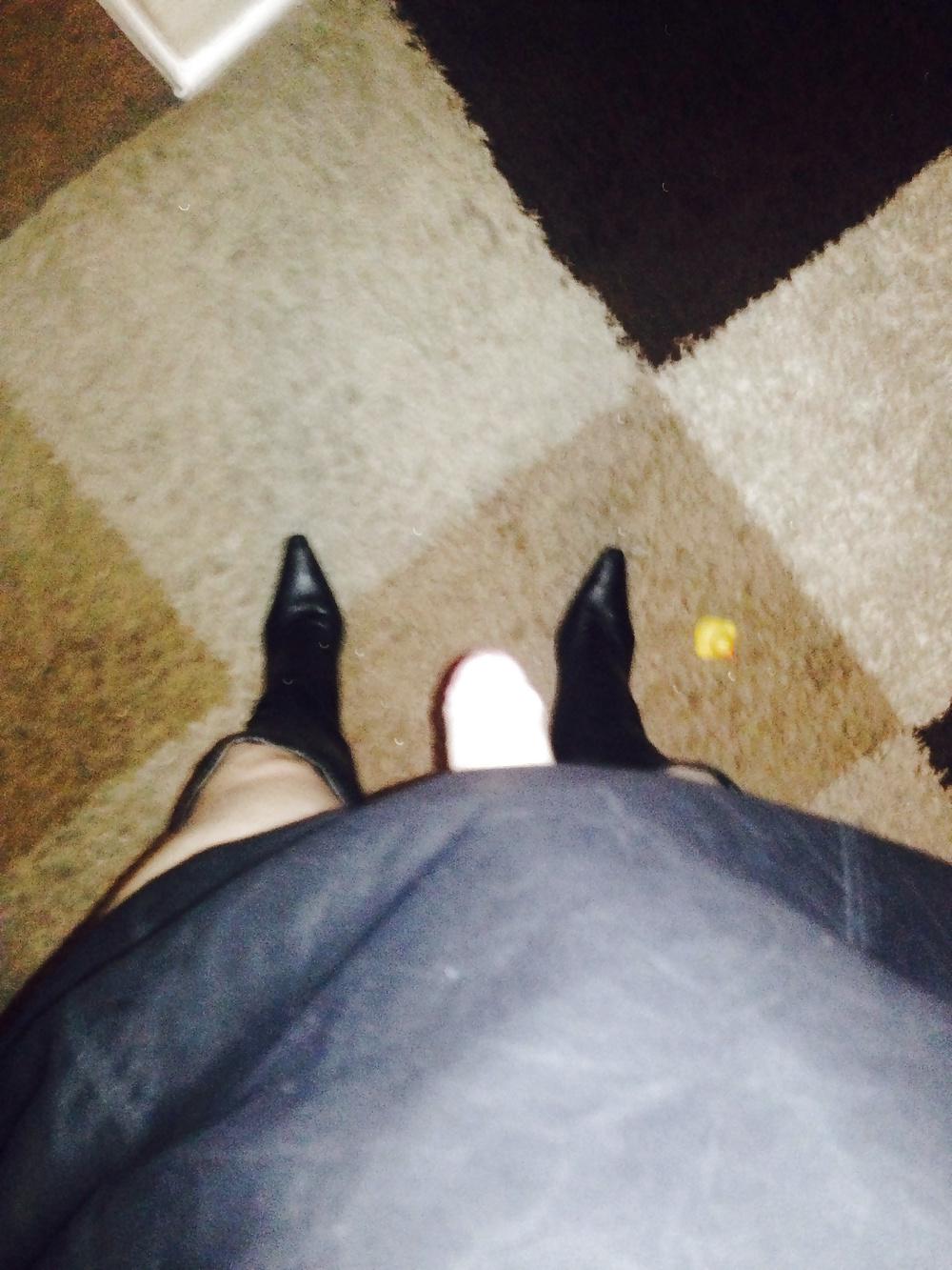 9P Leather dress and boots