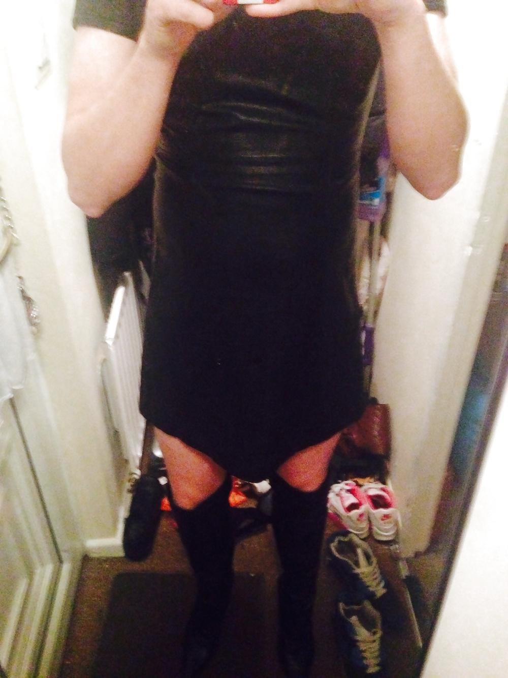 9P Leather dress and boots