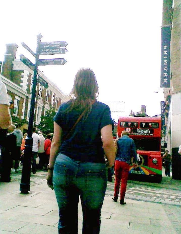 12P Milf blonde co worker with big ass in tight trousers & jeans
