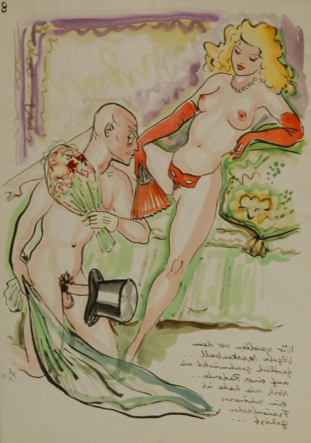 25P Vintage Erotic Drawings 25
