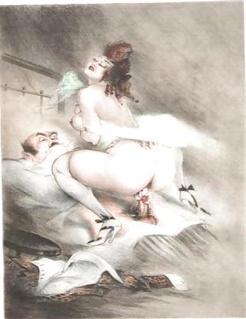 25P Vintage Erotic Drawings 25