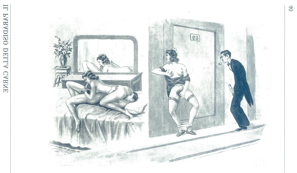25P Vintage Erotic Drawings 25