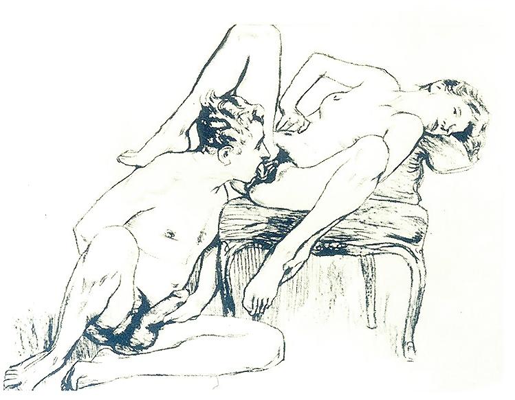 25P Vintage Erotic Drawings 25