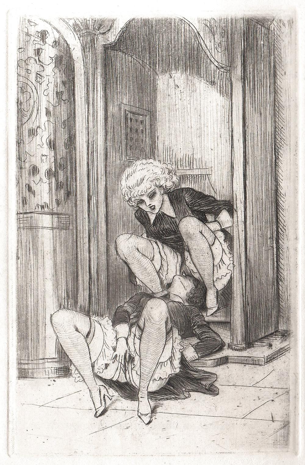 25P Vintage Erotic Drawings 25