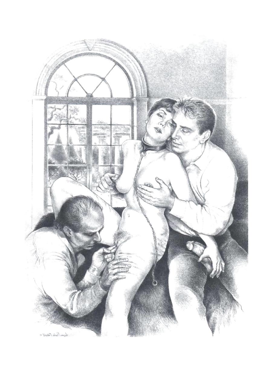 25P Vintage Erotic Drawings 25