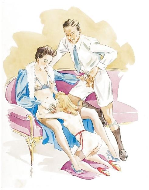 25P Vintage Erotic Drawings 3