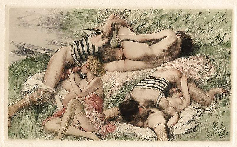 25P Vintage Erotic Drawings 3