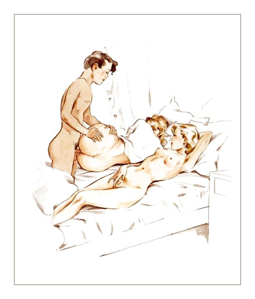 25P Vintage Erotic Drawings 3