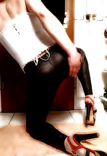 24P Crossdresser shemale teases