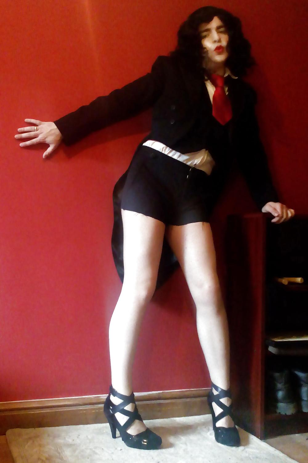 20P Marie crossdresser nude pantyhose