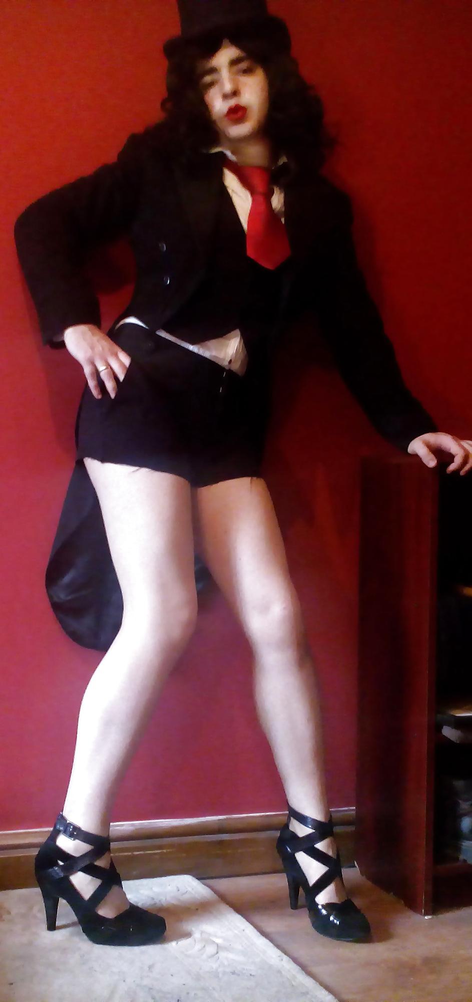 20P Marie crossdresser nude pantyhose