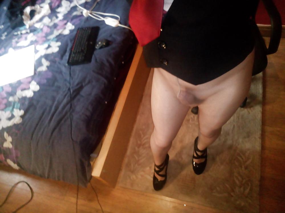 20P Marie crossdresser nude pantyhose