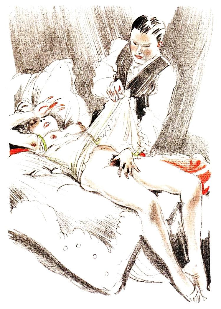 25P Vintage Erotic Drawings 9