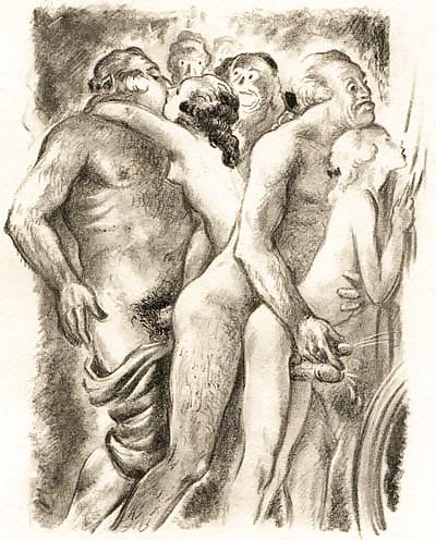 25P Vintage Erotic Drawings 9