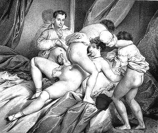 25P Vintage Erotic Drawings 11