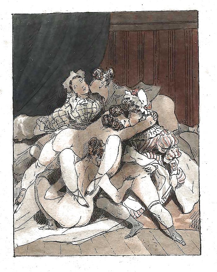 25P Vintage Erotic Drawings 11