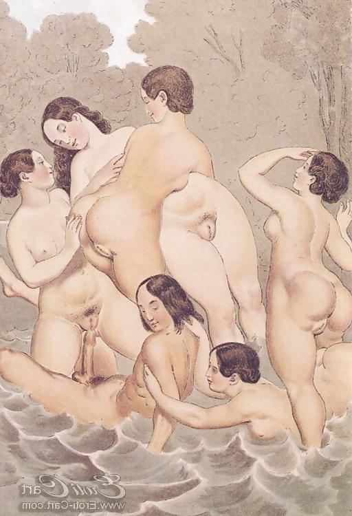 25P Vintage Erotic Drawings 11