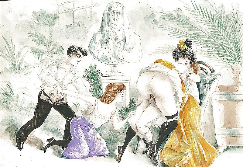 25P Vintage Erotic Drawings 11