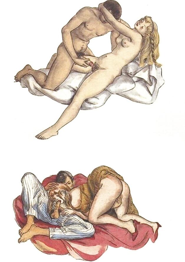 25P Vintage Erotic Drawings 11