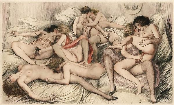 25P Vintage Erotic Drawings 6
