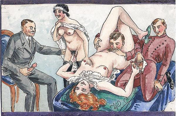 25P Vintage Erotic Drawings 6