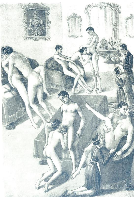 25P Vintage Erotic Drawings 6